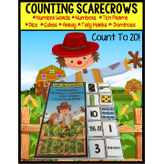 SCARECROWS Counting Up To 20 with Data and IEP Goals
